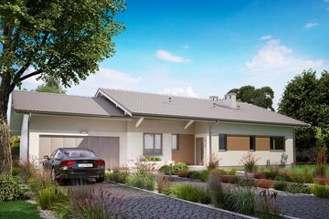  Projekt domu KA68 (PKT1061) - projekt domu parterowego - Zdjęcie 1