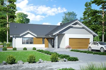  Projekt domu Mokka 10 (WOF1118) - projekt domu parterowego - Zdjęcie 1