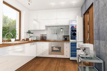  Projekt domu Sosnówka z garażem 1-st. bliźniak [A-BL2] (WRF1882) - projekt domu parterowego z poddaszem - Zdjęcie 6