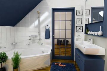  Projekt domu Sosnówka z garażem 1-st. bliźniak [A-BL2] (WRF1882) - projekt domu parterowego z poddaszem - Zdjęcie 7