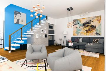  Projekt domu Sosnówka II z garażem 1-st. bliźniak [A-BL1] (WRF1888) - projekt domu parterowego z poddaszem - Zdjęcie 3