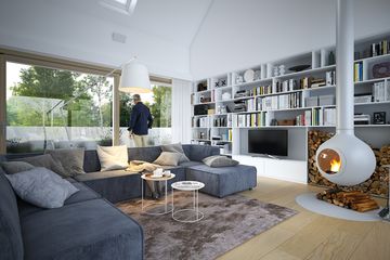  Projekt domu Familijny 1 (WAW1110) - projekt domu parterowego z poddaszem - Zdjęcie 7