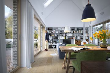  Projekt domu Familijny 1 (WAW1110) - projekt domu parterowego z poddaszem - Zdjęcie 8