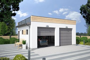  Projekt budynku gospodarczego G330K budynek gospodarczy (SLN2051) - projekt budynku parterowego - Zdjęcie 1