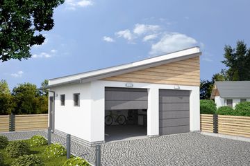  Projekt budynku gospodarczego G330I budynek gospodarczy (SLN2053) - projekt budynku parterowego - Zdjęcie 1