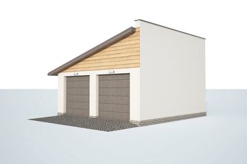  Projekt budynku gospodarczego G330I budynek gospodarczy (SLN2053) - projekt budynku parterowego - Zdjęcie 4