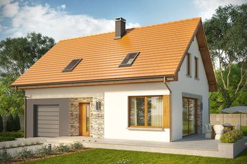  Projekt domu Muno (WRN1422) - projekt domu parterowego z poddaszem - Zdjęcie 1