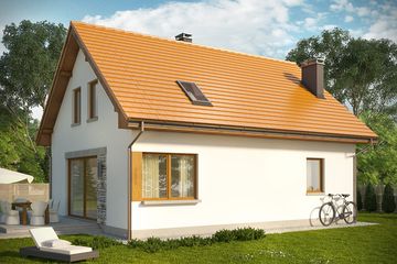  Projekt domu Muno (WRN1422) - projekt domu parterowego z poddaszem - Zdjęcie 2