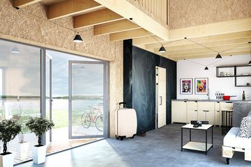  Projekt domu letniskowego Pilawa 03 (KZB1026) - projekt domu letniskowego parterowego z poddaszem - Zdjęcie 8