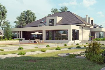  Projekt domu uA71 (WCB1095) - projekt domu parterowego z poddaszem - Zdjęcie 1