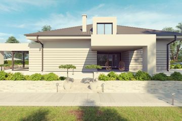  Projekt domu uA71 (WCB1095) - projekt domu parterowego z poddaszem - Zdjęcie 2