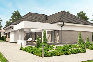  Projekt domu uA72 (WCB1096) - projekt domu parterowego - Zdjęcie 3