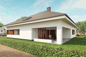  Projekt domu uA72v1 (WCB1097) - projekt domu parterowego - Zdjęcie 2