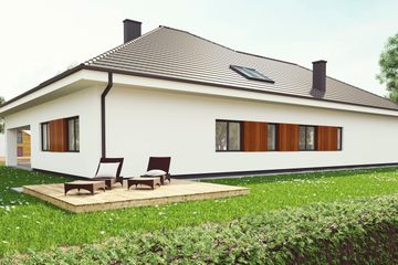  Projekt domu uA72v1 (WCB1097) - projekt domu parterowego - Zdjęcie 3