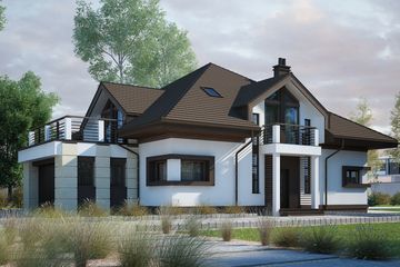  Projekt domu Datanello (KKF1014) - projekt domu parterowego z poddaszem - Zdjęcie 2