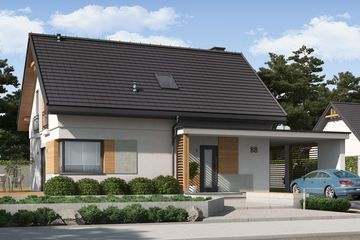  Projekt domu Velva 3 (SLN2579) - projekt domu parterowego z poddaszem - Zdjęcie 1