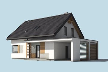  Projekt domu Velva 3 (SLN2579) - projekt domu parterowego z poddaszem - Zdjęcie 3