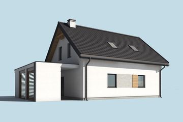  Projekt domu Velva 3 (SLN2579) - projekt domu parterowego z poddaszem - Zdjęcie 4