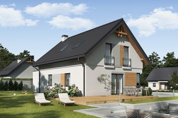  Projekt domu Velva 2 (SLN2580) - projekt domu parterowego z poddaszem - Zdjęcie 2