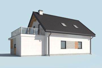  Projekt domu Velva 2 (SLN2580) - projekt domu parterowego z poddaszem - Zdjęcie 4