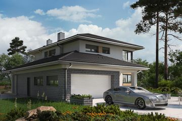  Projekt domu Piryt (1635) (KRD2783) - projekt domu z pełnym piętrem - Zdjęcie 2