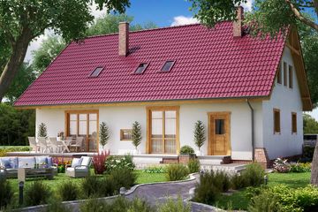  Projekt domu BS-16 dwulokalowy (JGC1203) - projekt domu parterowego z poddaszem - Zdjęcie 2