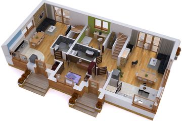  Projekt domu BS-07 wariant 1 dwulokalowy (JGC1205) - projekt domu parterowego z poddaszem - Zdjęcie 4