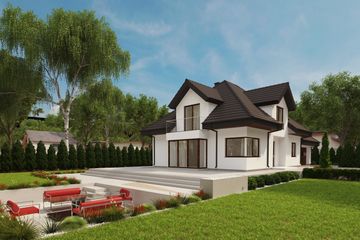  Projekt domu uA29v2 (WCB1105) - projekt domu parterowego z poddaszem - Zdjęcie 2