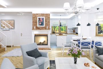  Projekt domu Dla Ciebie 1 w4 z garażem 2-st. [A1] (WRF1967) - projekt domu parterowego z poddaszem - Zdjęcie 7