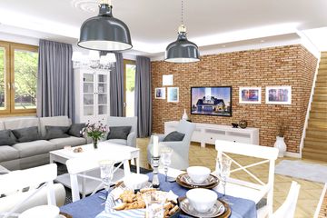  Projekt domu Dla Ciebie 1 w4 z garażem 2-st. [A1] (WRF1967) - projekt domu parterowego z poddaszem - Zdjęcie 10