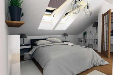  Projekt domu Mazurek z garażem 1-st. bliźniak [A-BL2] (WRF1895) - projekt domu parterowego z poddaszem - Zdjęcie 8