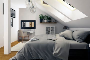  Projekt domu Mazurek z garażem 1-st. szeregówka [A-SZ] (WRF1901) - projekt domu parterowego z poddaszem - Zdjęcie 9