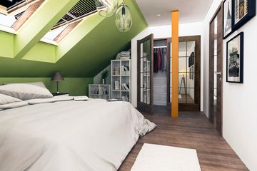  Projekt domu Mazurek II z garażem 1-st. bliźniak [A-BL1] (WRF1936) - projekt domu parterowego z poddaszem - Zdjęcie 8