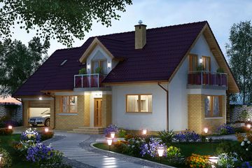  Projekt domu BW-03 wariant 8 (JGC1207) - projekt domu parterowego z poddaszem - Zdjęcie 3