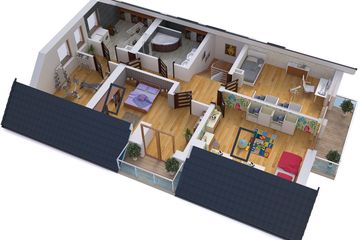  Projekt domu BS-16 wariant 1 dwulokalowy (JGC1208) - projekt domu parterowego z poddaszem - Zdjęcie 4