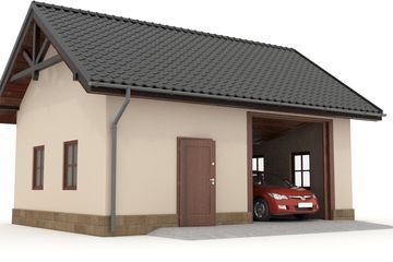  Projekt budynku gospodarczego W23-G21 1 stanowisko (PKA1020) - projekt budynku parterowego - Zdjęcie 1