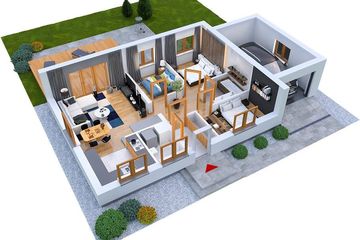  Projekt domu W23-M5 (PKA1028) - projekt domu parterowego - Zdjęcie 3