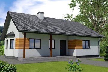  Projekt domu W23-M3 (PKA1029) - projekt domu parterowego - Zdjęcie 1