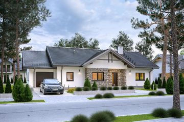  Projekt domu W23-M14 (PKA1030) - projekt domu parterowego - Zdjęcie 3