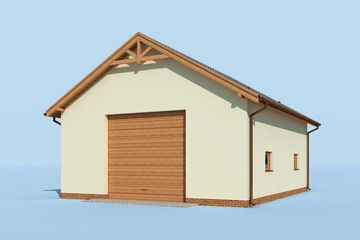  Projekt budynku gospodarczego G228C budynek gospodarczy (SLN2585) - projekt budynku parterowego - Zdjęcie 4