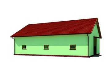  Projekt budynku gospodarczego G229C budynek gospodarczy (SLN2589) - projekt budynku parterowego - Zdjęcie 2