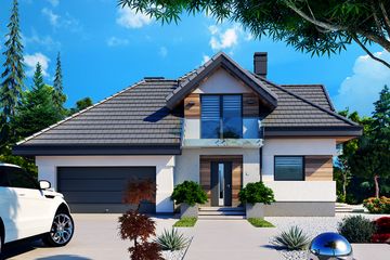  Projekt domu Opałek III N 2G+ (BSB1119) - projekt domu parterowego z poddaszem - Zdjęcie 3