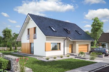  Projekt domu Domena 203 B (WRW1318) - projekt domu parterowego z poddaszem - Zdjęcie 5