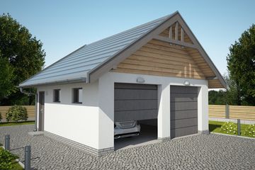  Projekt budynku gospodarczego G330A budynek gospodarczy (SLN2592) - projekt budynku parterowego - Zdjęcie 1