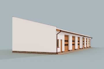  Projekt budynku gospodarczego G271 szkielet drewniany budynek gospodarczy (SLN2593) - projekt budynku parterowego - Zdjęcie 4