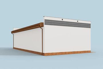  Projekt budynku gospodarczego G270 szkielet drewniany budynek gospodarczy (SLN2594) - projekt budynku parterowego - Zdjęcie 2