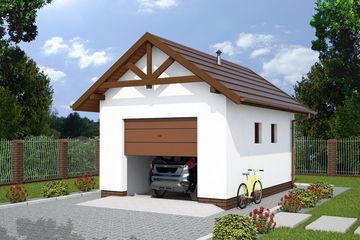  Projekt budynku gospodarczego G10a budynek gospodarczy (SLN2596) - projekt budynku parterowego - Zdjęcie 1