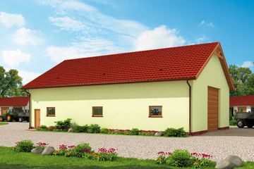  Projekt budynku gospodarczego G229B budynek gospodarczy (SLN2597) - projekt budynku parterowego - Zdjęcie 3