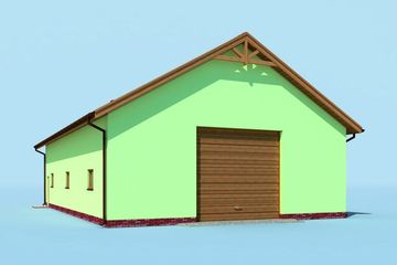  Projekt budynku gospodarczego G229B budynek gospodarczy (SLN2597) - projekt budynku parterowego - Zdjęcie 4