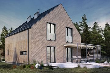  Projekt domu Kompaktowy 03A (KZB1028) - projekt domu parterowego z poddaszem - Zdjęcie 6